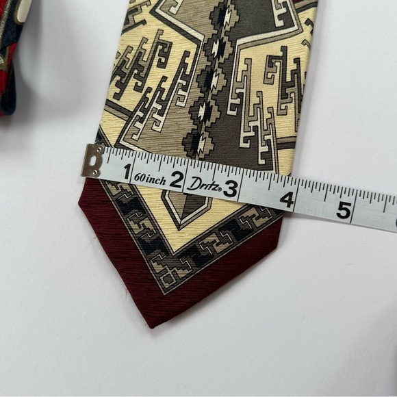 Exquisite Pair Of Emilio Romano Silk Italian Mens Neckties​ - Picture 4 of 5